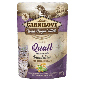 Carnilove Quail Enriched with Dandelion Wet Cat Food - 85g