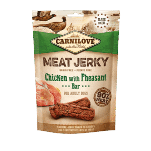Carnilove Chicken with Pheasant Bar Meat Jerky Dog Treats - 100g