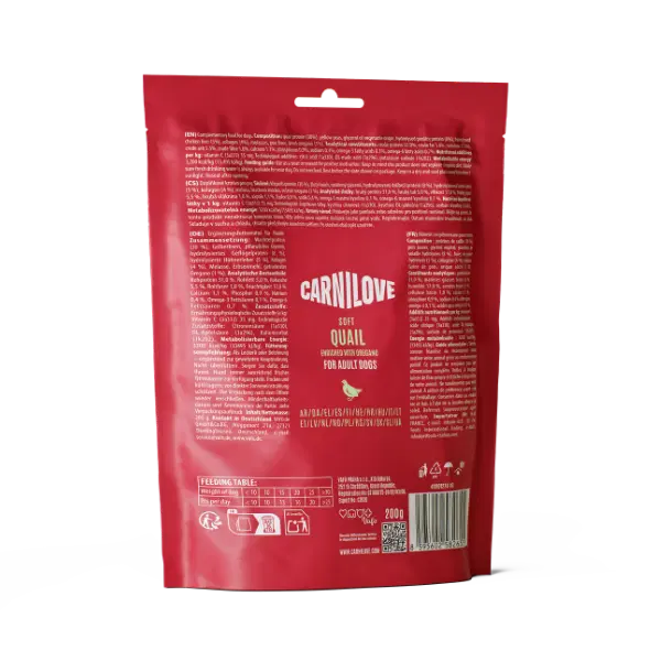Carnilove Quail enriched with Oregano Soft Dog Treats - 200g - Image 2