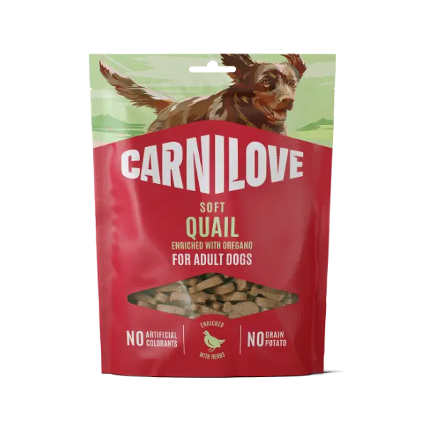 Carnilove Quail enriched with Oregano Soft Dog Treats - 200g