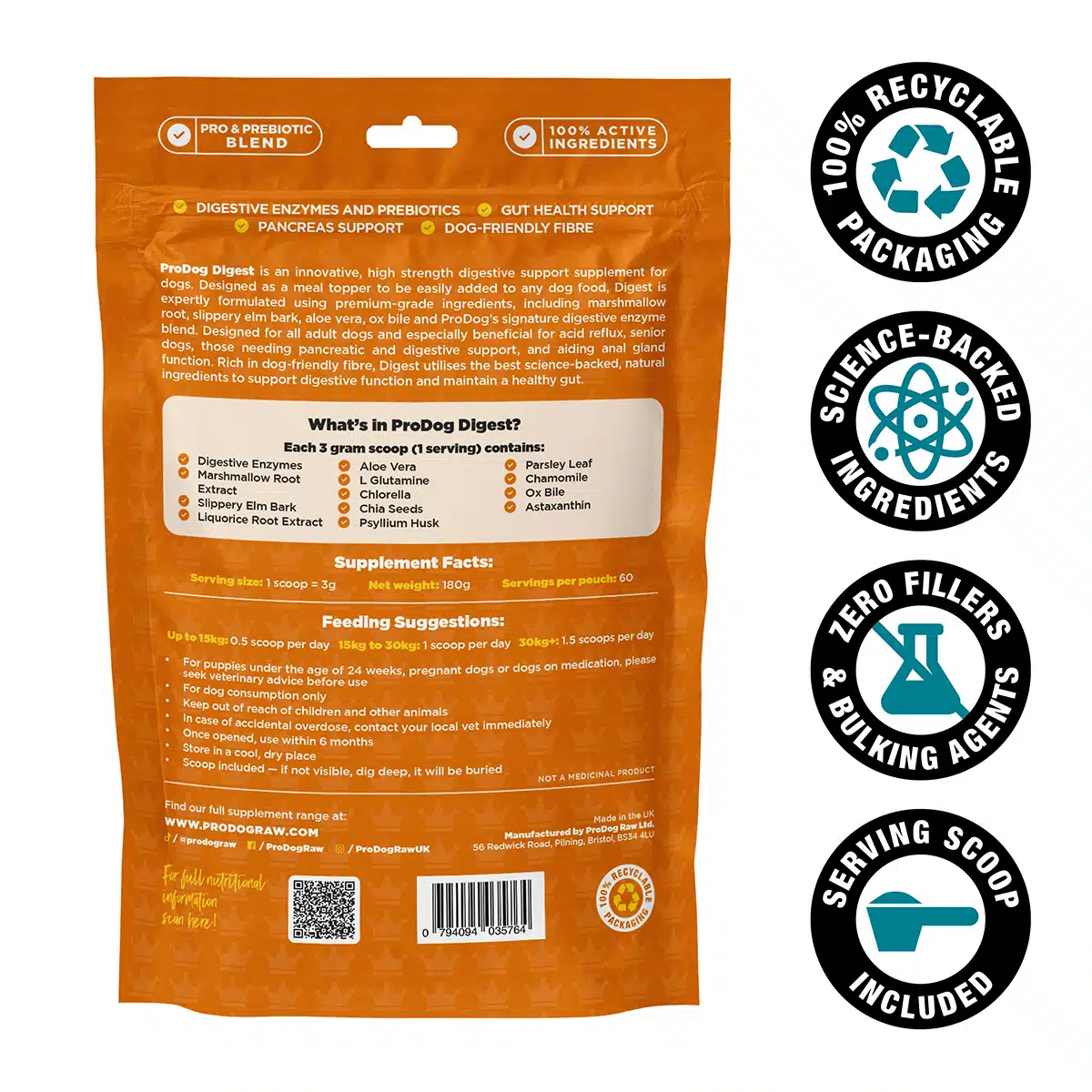 ProDog Digest – Gut & Digestive Supplement 90g - Image 2