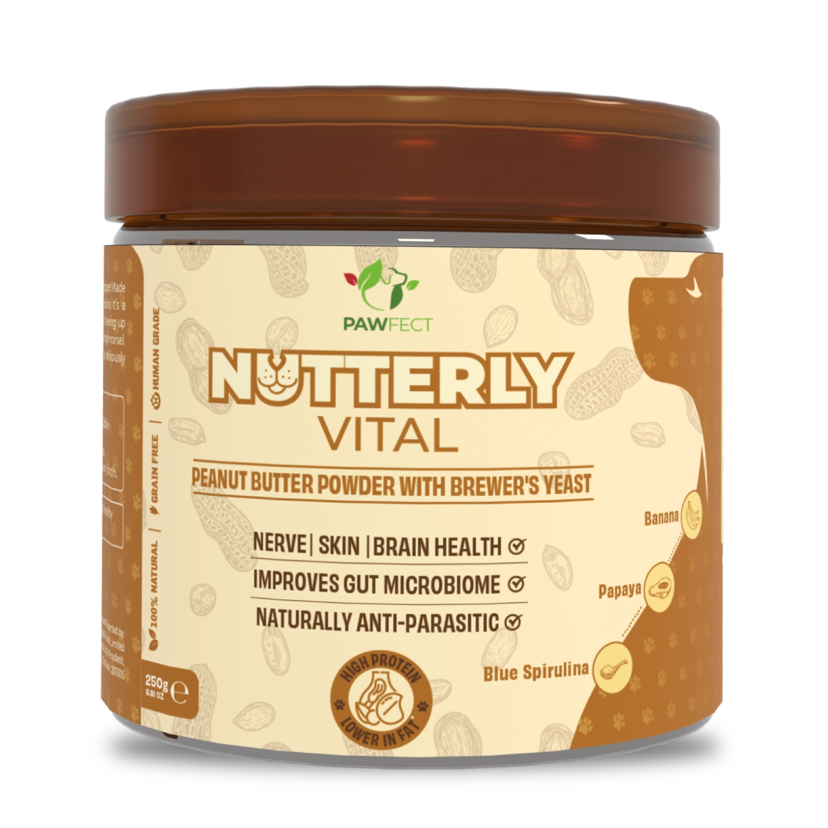 Pawfect Nutterly Vital Peanut Butter Powder - 250g