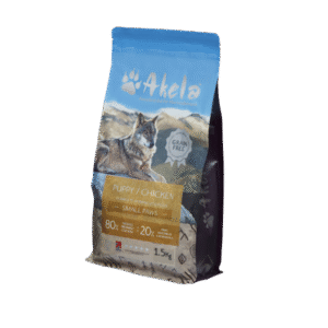 Akela 80:20 - Free-Range Chicken Puppy and Small Breeds - 1.5kg Small Paws