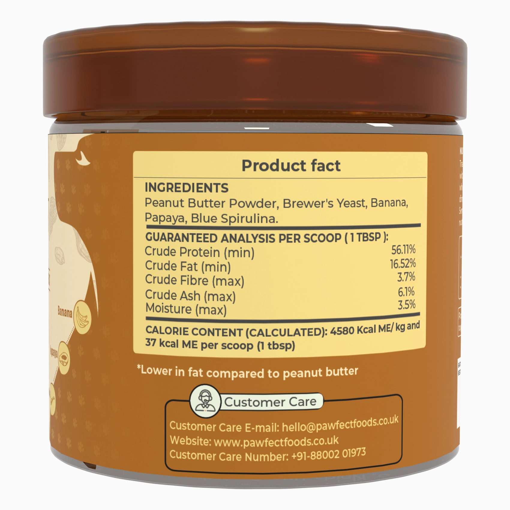 Pawfect Nutterly Vital Peanut Butter Powder - 250g - Image 2