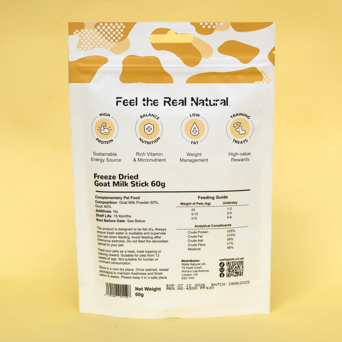 Waita Freeze Dried Goat Milk Stick - 60g - Image 2