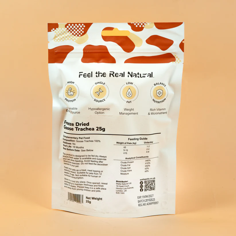 Waita Freeze Dried Goose Trachea - 25g - Image 2