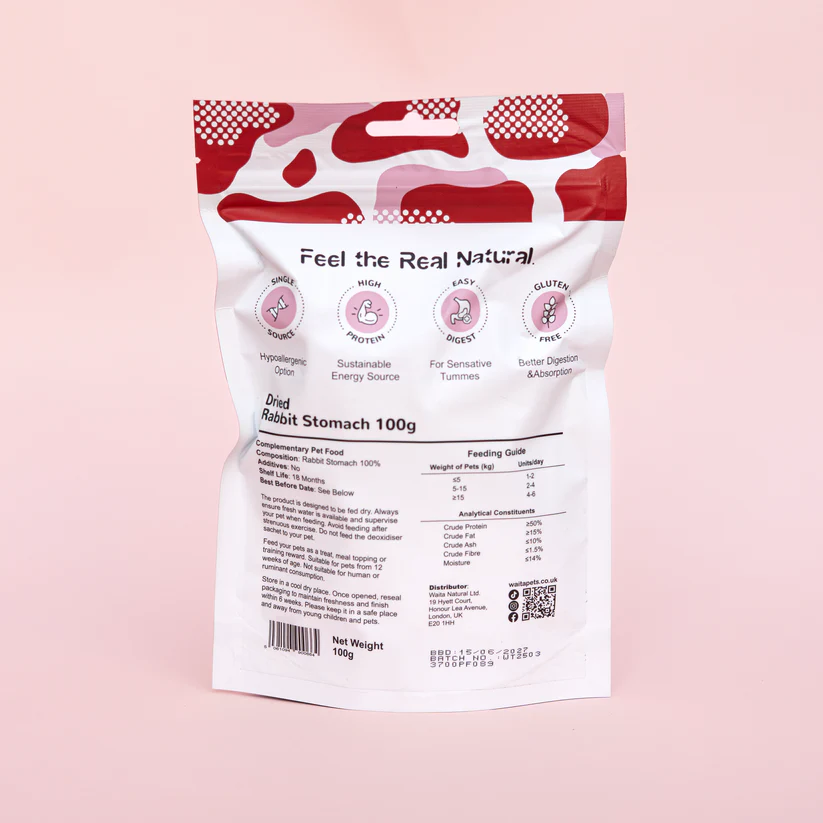 Waita Freeze Air Dried Rabbit Stomach - 80g - Image 2