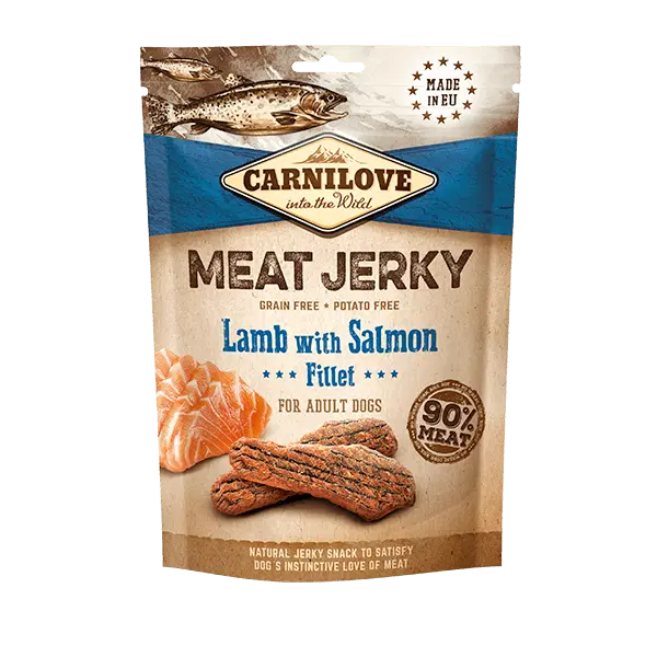 Carnilove Lamb with Salmon bar Meat Jerky Dog Treat Grain-free - 100g